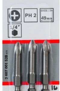 JUEGO DE PUNTAS #2 PH2 1 PZA BOSCH 030457